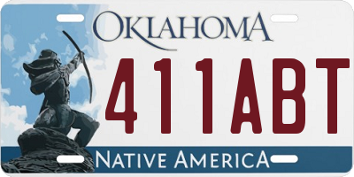 OK license plate 411ABT