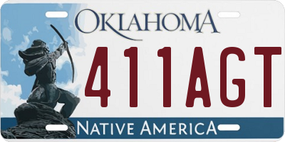 OK license plate 411AGT
