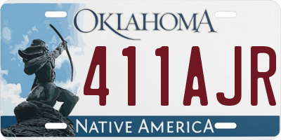 OK license plate 411AJR