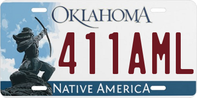 OK license plate 411AML