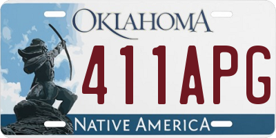OK license plate 411APG