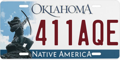 OK license plate 411AQE