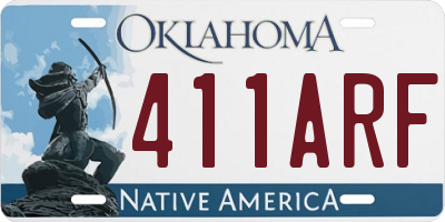 OK license plate 411ARF