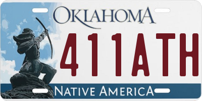 OK license plate 411ATH