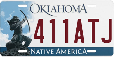 OK license plate 411ATJ
