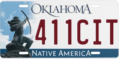OK license plate 411CIT