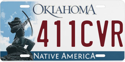 OK license plate 411CVR