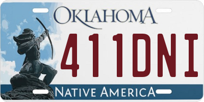 OK license plate 411DNI