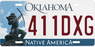OK license plate 411DXG