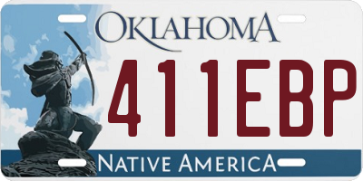 OK license plate 411EBP