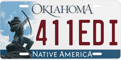 OK license plate 411EDI