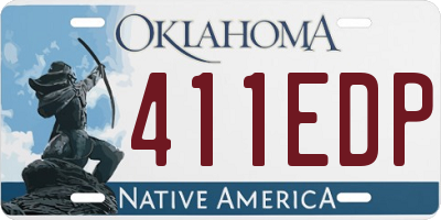 OK license plate 411EDP
