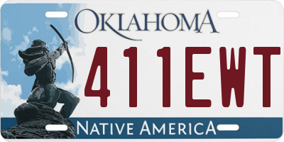 OK license plate 411EWT