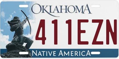 OK license plate 411EZN