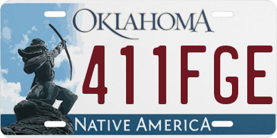 OK license plate 411FGE
