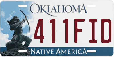 OK license plate 411FID