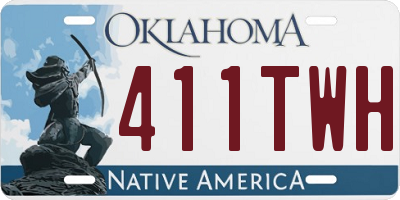 OK license plate 411TWH