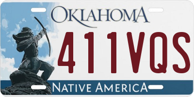 OK license plate 411VQS