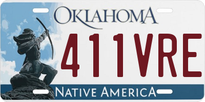 OK license plate 411VRE
