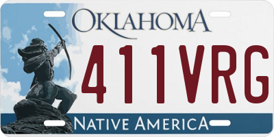 OK license plate 411VRG