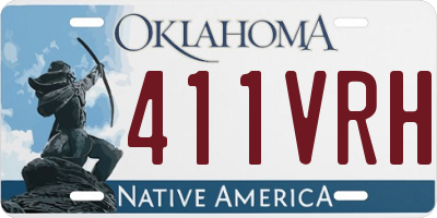 OK license plate 411VRH