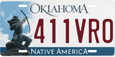 OK license plate 411VRO