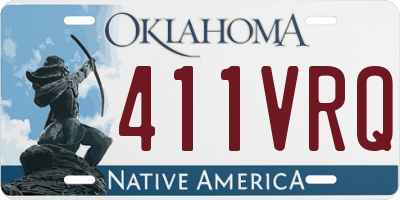 OK license plate 411VRQ