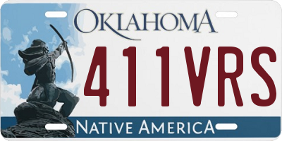 OK license plate 411VRS