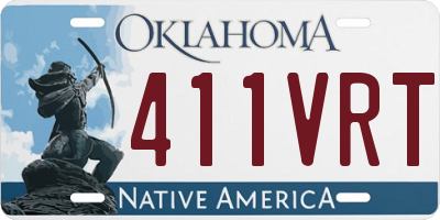 OK license plate 411VRT