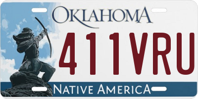 OK license plate 411VRU