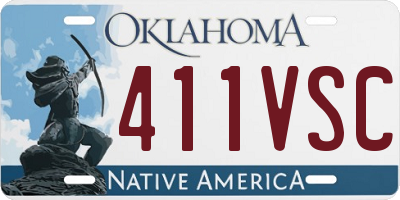 OK license plate 411VSC