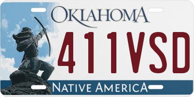 OK license plate 411VSD