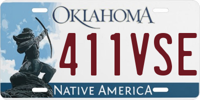 OK license plate 411VSE