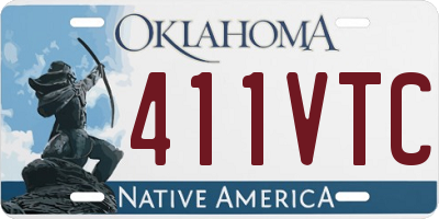 OK license plate 411VTC