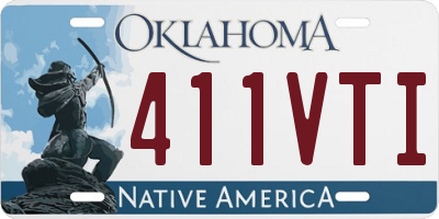 OK license plate 411VTI