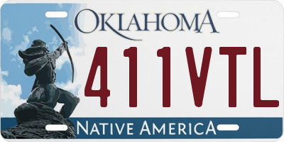 OK license plate 411VTL