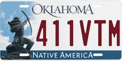 OK license plate 411VTM