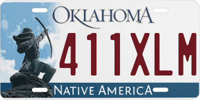 OK license plate 411XLM