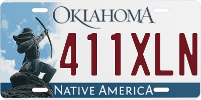 OK license plate 411XLN