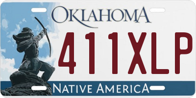 OK license plate 411XLP
