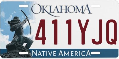 OK license plate 411YJQ