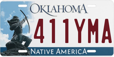 OK license plate 411YMA
