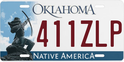 OK license plate 411ZLP