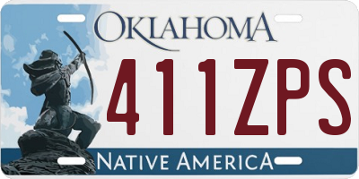 OK license plate 411ZPS