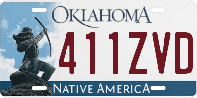 OK license plate 411ZVD