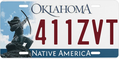 OK license plate 411ZVT