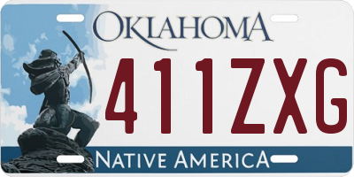OK license plate 411ZXG