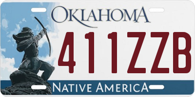 OK license plate 411ZZB