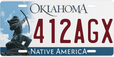 OK license plate 412AGX