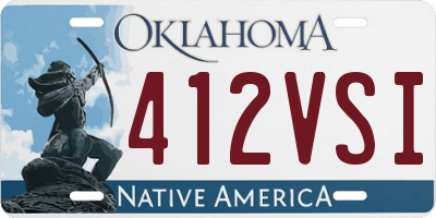 OK license plate 412VSI